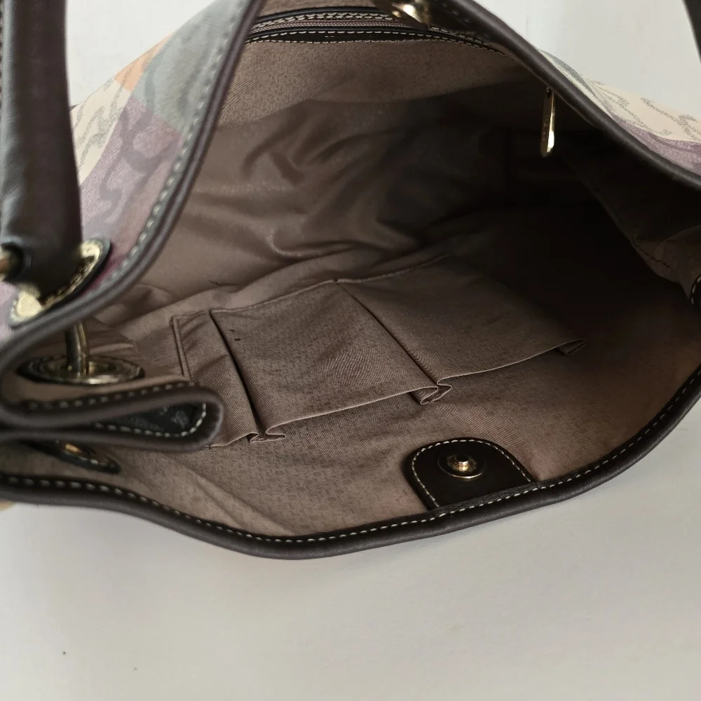TOUS Kaos Cuadrados Orange Brown Colored One Shoulder Bag - Picture 10 of 17